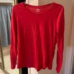 Long Sleeve Red Tee